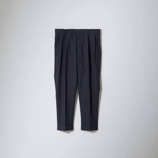 CPT-1 / 2out-Pleats Slacks - CL WasherTypewriter - D.GRY