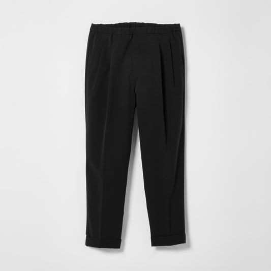 CPT-20 / Polyester Double Cloth / Black / 2アウトプリーツ イージースラックス