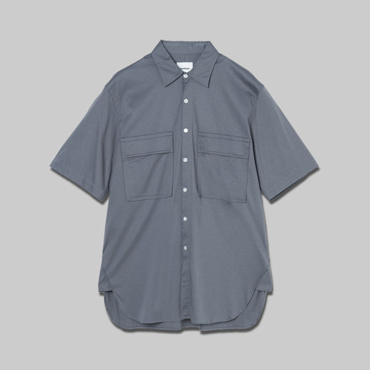 CSH-15 - Cotton Smooth - Grey / ショートスリーブ ダブルポケットシャツ