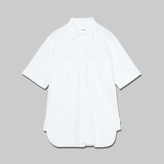 CSH-15 - Cotton Smooth - White / ショートスリーブ ダブルポケットシャツ