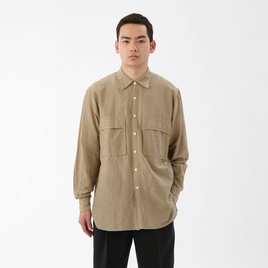 CSH-4 / CS Lawn Pile / Greige / ダブルポケット シャツ
