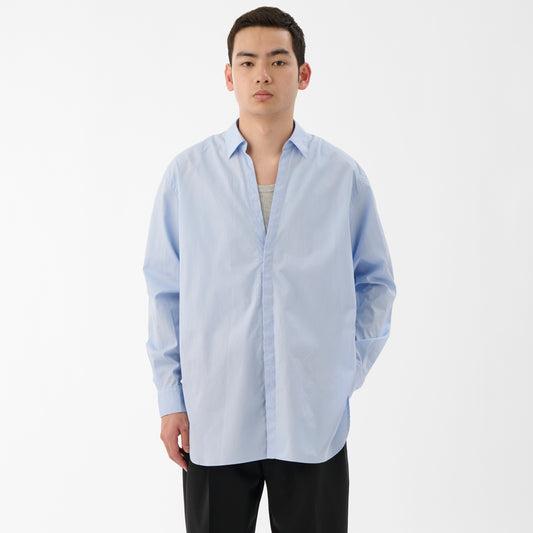 CSH-33 / 100/2 Cotton Broad / Sax / スキッパーシャツ