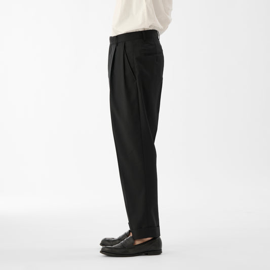 CPT-1 / TWT Tropical / Black / 2アウトプリーツ スラックス