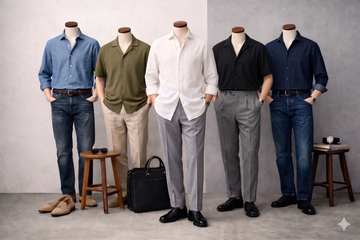 大人メンズのスタイリング5パターン——シャツとパンツだけで整える方法