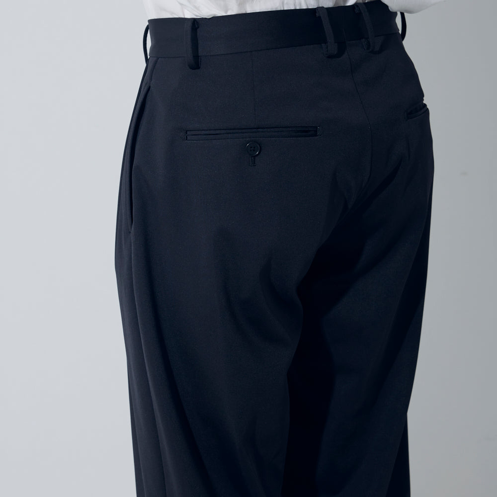 CPT-17 - Stretch Jersey - NAVY / ボックスプリーツ パンツ – :colon 