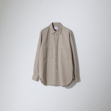 CSH-4 - Cotton Broad - TAUPE / Wポケットシャツ
