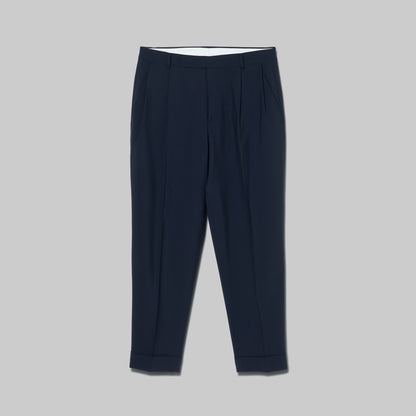 CPT-1 – 100S Wool Tropical – Navy / 2アウトプリーツ スラックス