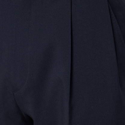 CPT-1 – 100S Wool Tropical – Navy / 2アウトプリーツ スラックス