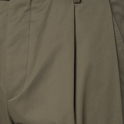 CPT-1 – Stretch Chino – Khaki / 2アウトプリーツ スラックス