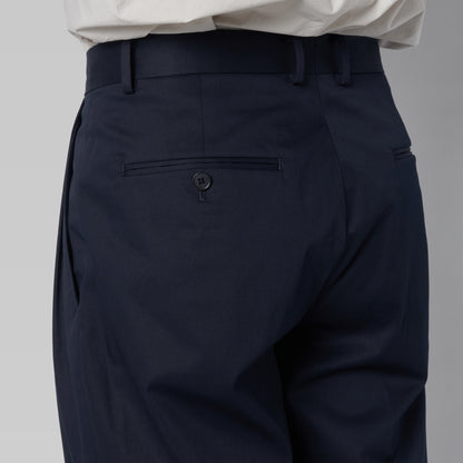 CPT-1 – Stretch Chino – Navy / 2アウトプリーツ スラックス
