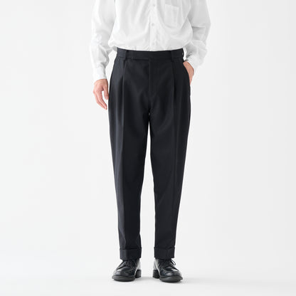 CPT-1  / WNC Flannel / Black / 2アウトプリーツ スラックス