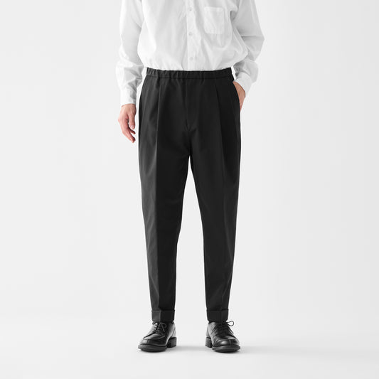 CPT-20 / Polyester Double Cloth / Black / 2アウトプリーツ イージースラックス
