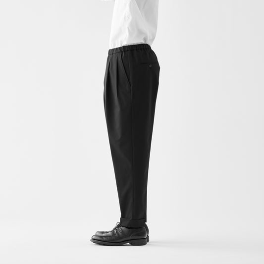 CPT-20 / Polyester Double Cloth / Black / 2アウトプリーツ イージースラックス