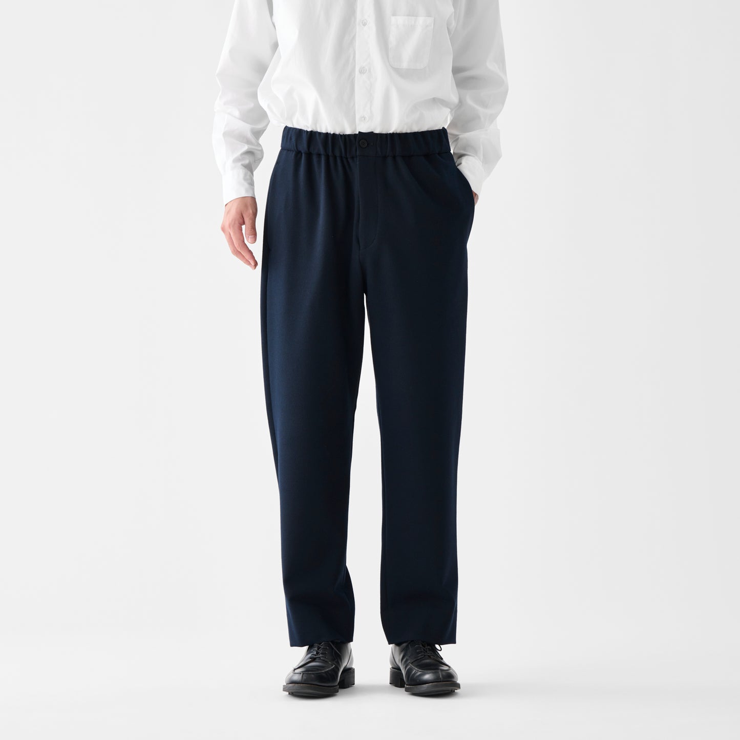 CPT-21 / 30/2 PRP / Navy / プレーンフロント イージーパンツ