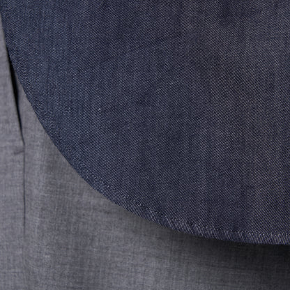 CSH-1 – 4oz Light Denim – Navy / 1インプリーツ　ロングシャツ