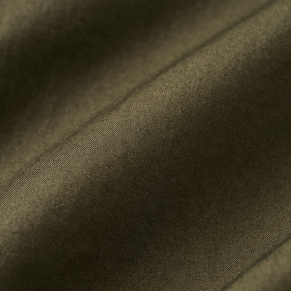 CSH-1 / 80/1 Cotton Twill / Khaki / 1インプリーツ ロングシャツ