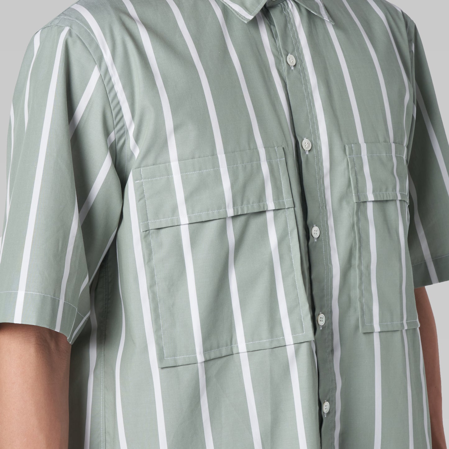 CSH-15 - Easy Care Cotton Broad - Easy Care Cotton Broad / ショートスリーブ ダブルポケットシャツ