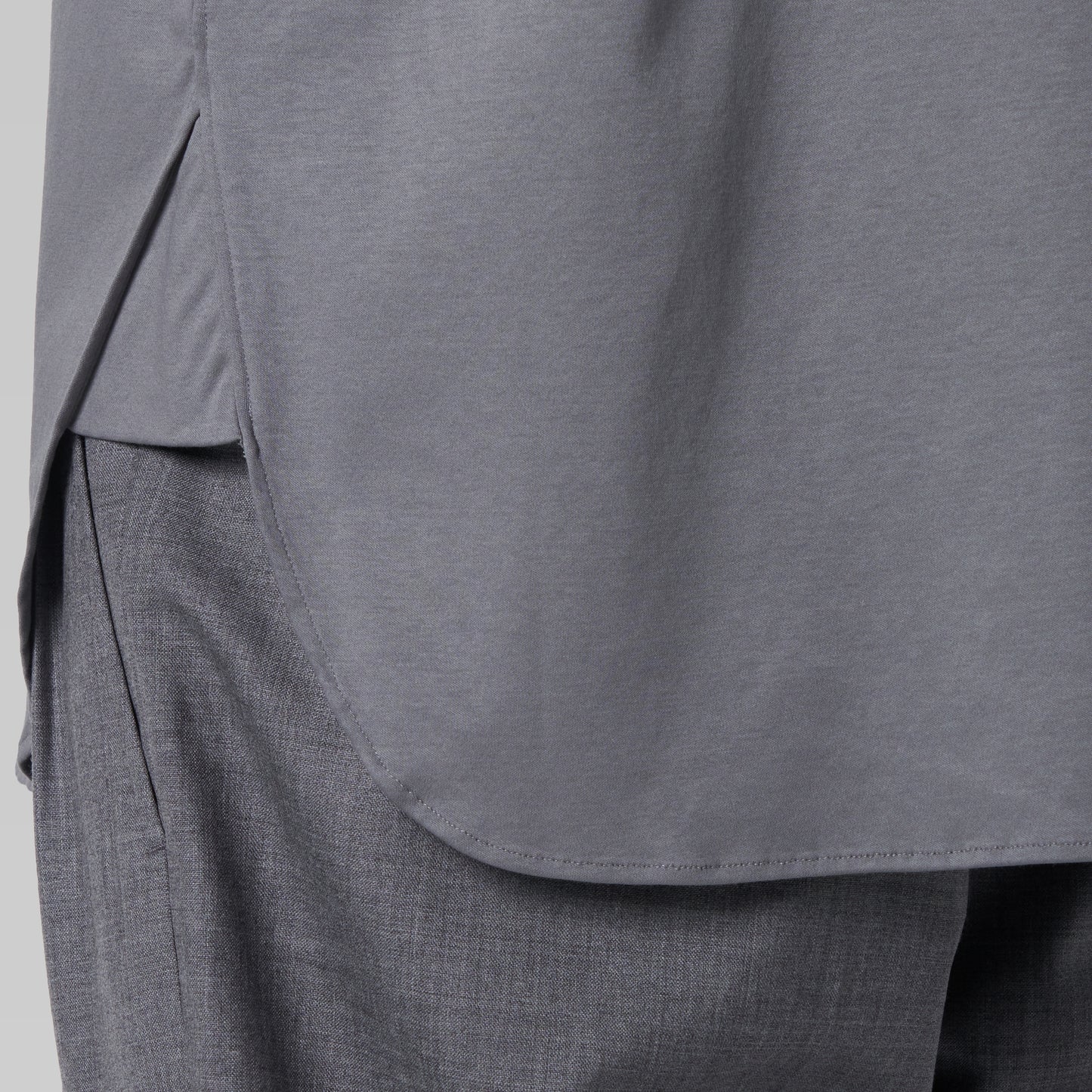 CSH-15 - Cotton Smooth - Grey / ショートスリーブ ダブルポケットシャツ