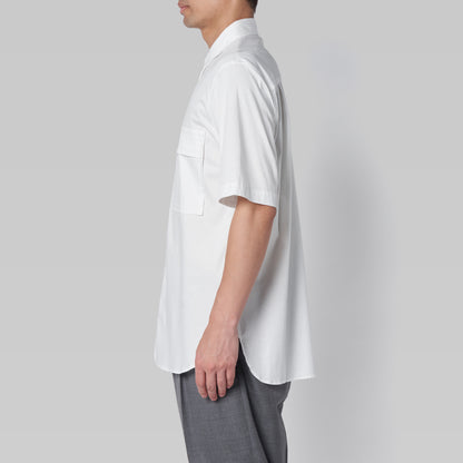 CSH-15 - Cotton Smooth - White / ショートスリーブ ダブルポケットシャツ
