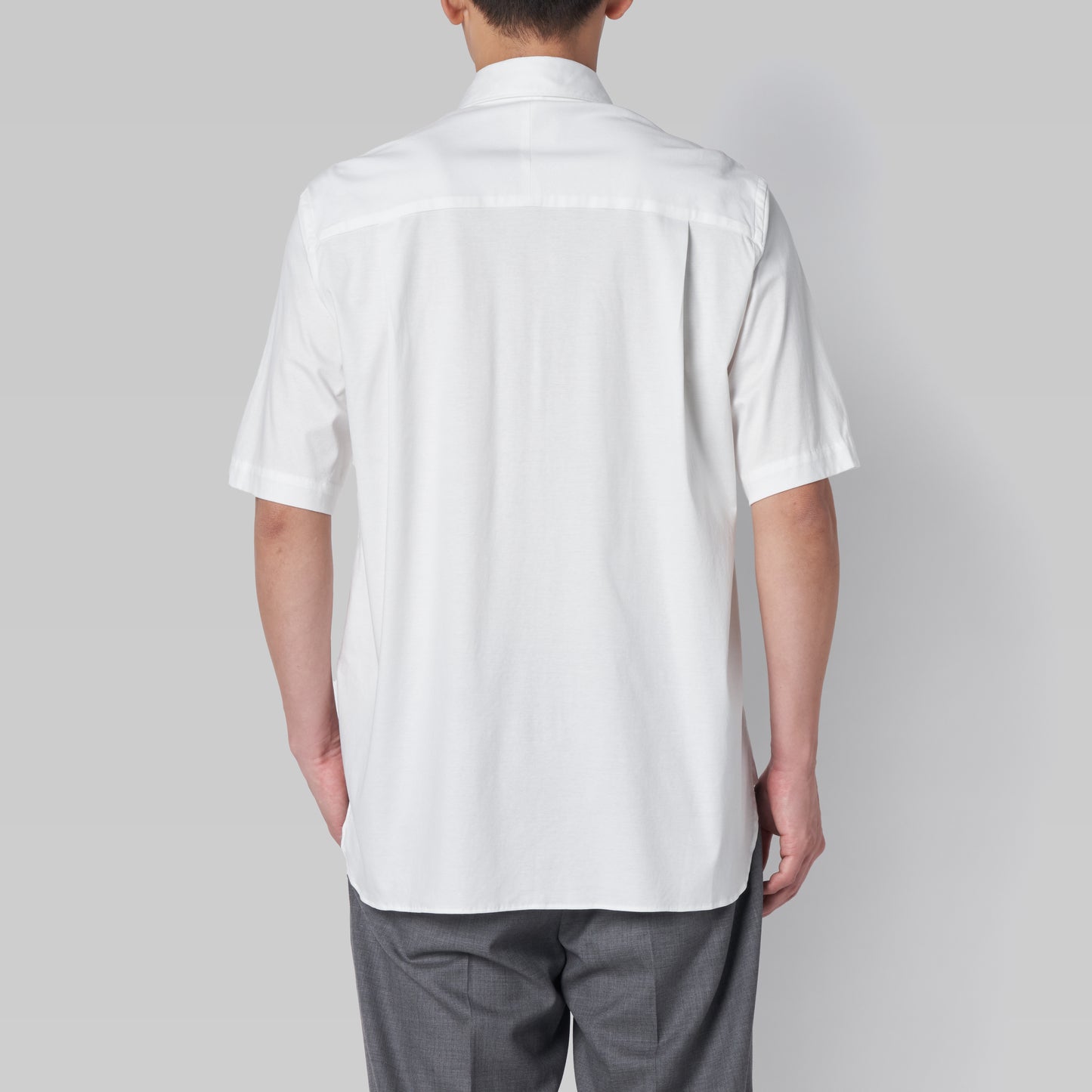 CSH-15 - Cotton Smooth - White / ショートスリーブ ダブルポケットシャツ