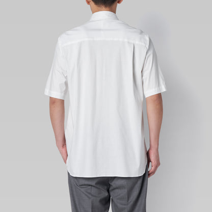 CSH-15 - Cotton Smooth - White / ショートスリーブ ダブルポケットシャツ