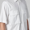 CSH-15 - Cotton Smooth - White / ショートスリーブ ダブルポケットシャツ