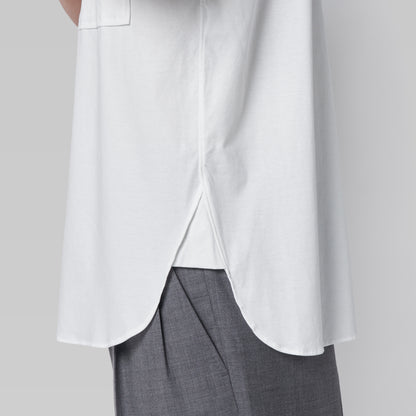 CSH-15 - Cotton Smooth - White / ショートスリーブ ダブルポケットシャツ
