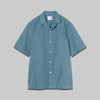 CSH-28 - Wrinkle Poplin - ミント / ショートスリーブ オープンカラーシャツ