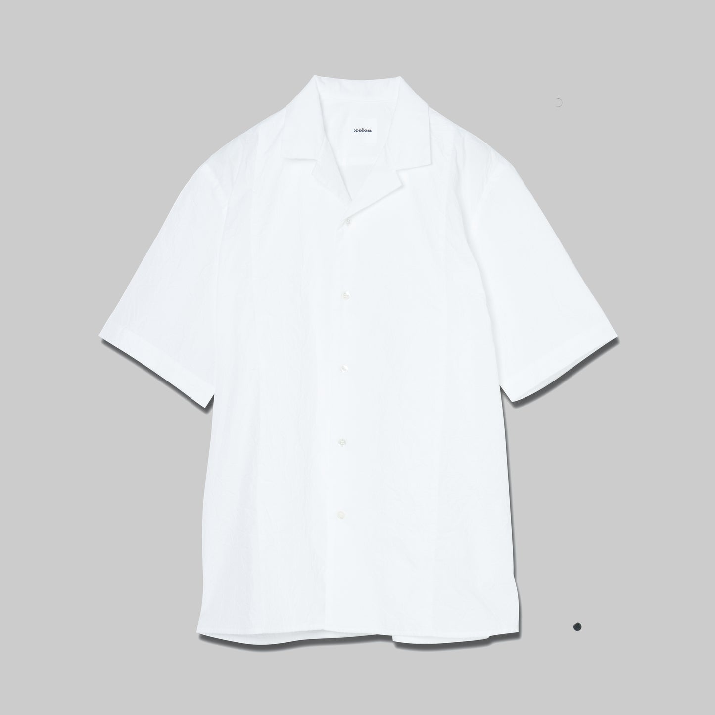 CSH-28 - Wrinkle Poplin - White / ショートスリーブ オープンカラーシャツ