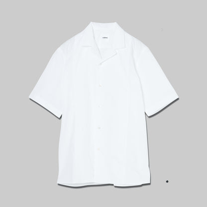 CSH-28 - Wrinkle Poplin - White / ショートスリーブ オープンカラーシャツ