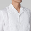 CSH-28 - Wrinkle Poplin - White / ショートスリーブ オープンカラーシャツ
