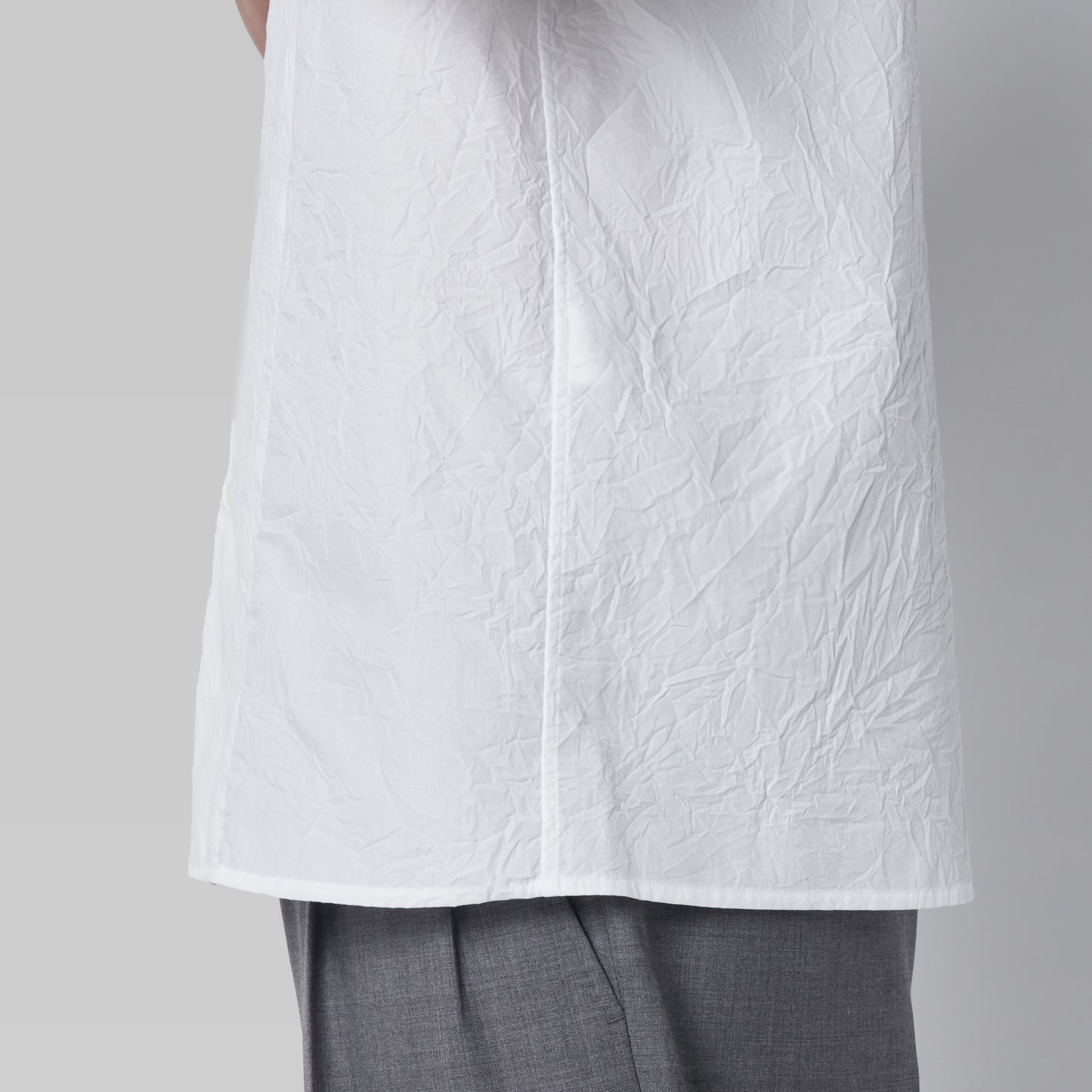 CSH-28 - Wrinkle Poplin - White / ショートスリーブ オープンカラーシャツ