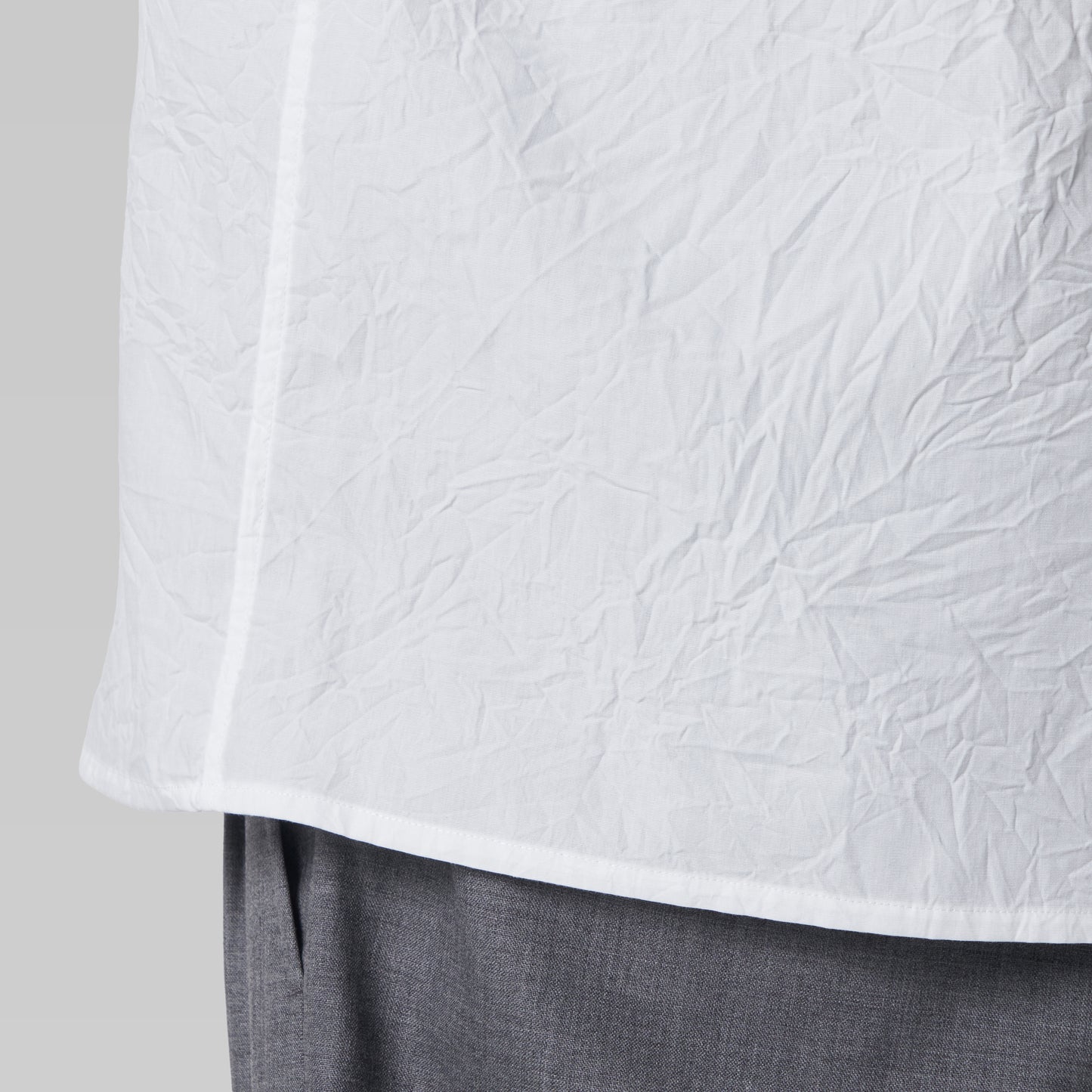 CSH-28 - Wrinkle Poplin - White / ショートスリーブ オープンカラーシャツ