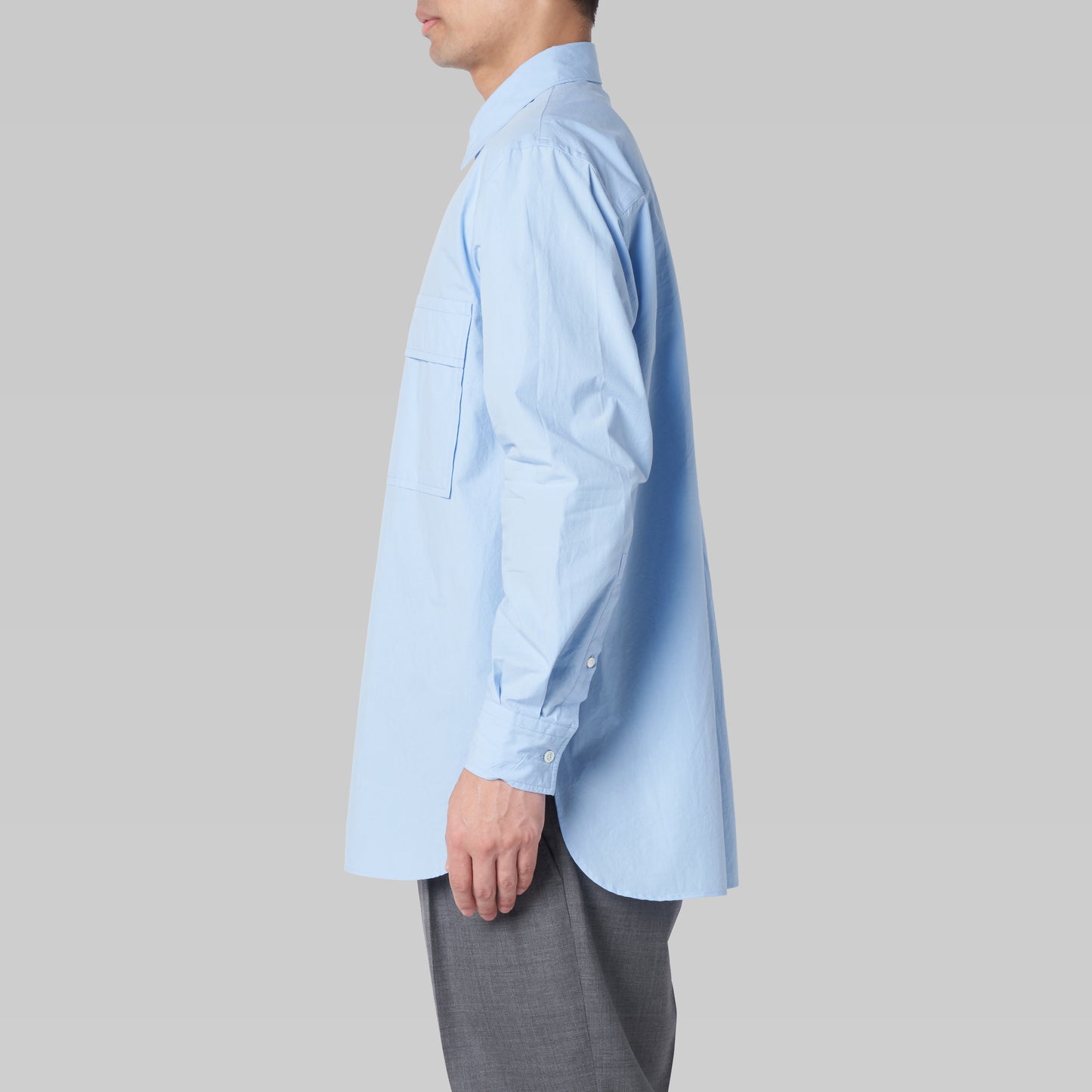 CSH-4 – Oumi 60/1 Typewriter – Sax / ダブルポケット シャツ