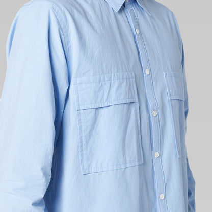 CSH-4 – Oumi 60/1 Typewriter – Sax / ダブルポケット シャツ