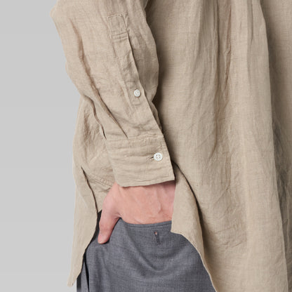 CSH-4 – 1/60 Linen Cloth – Biege / ダブルポケット シャツ