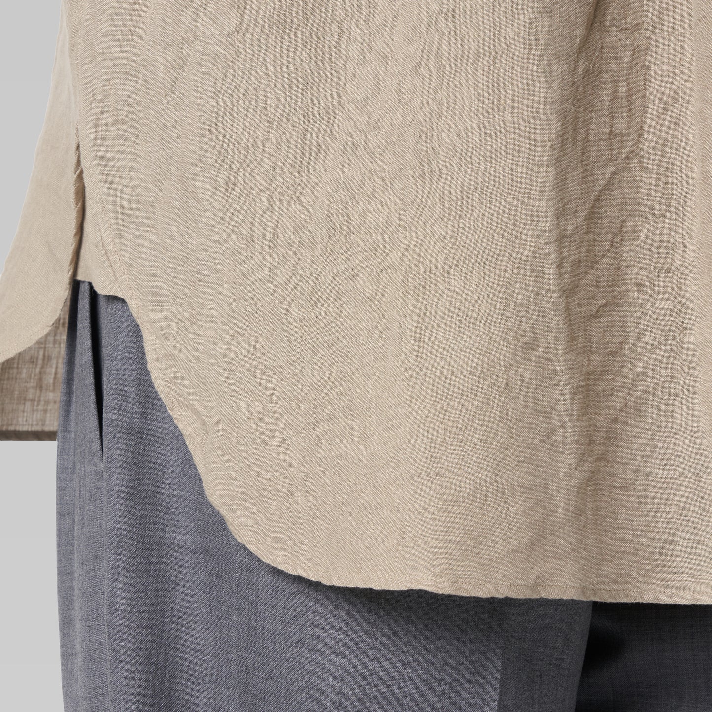 CSH-4 – 1/60 Linen Cloth – Biege / ダブルポケット シャツ