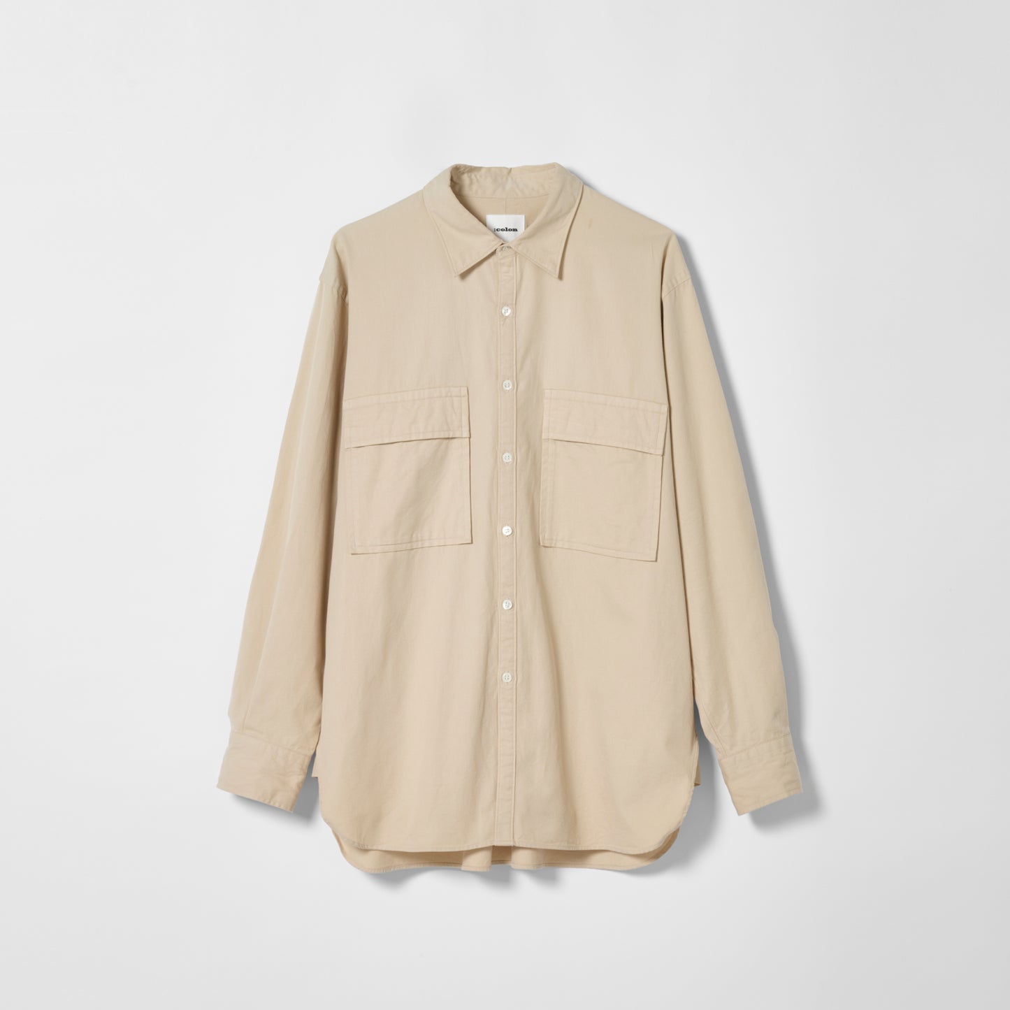CSH-4 / American Cotton Twill / Beige / ダブルポケット シャツ