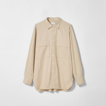 CSH-4 / American Cotton Twill / Beige / ダブルポケット シャツ