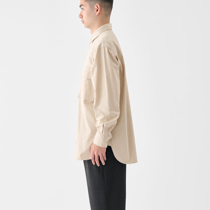 CSH-4 / American Cotton Twill / Beige / ダブルポケット シャツ