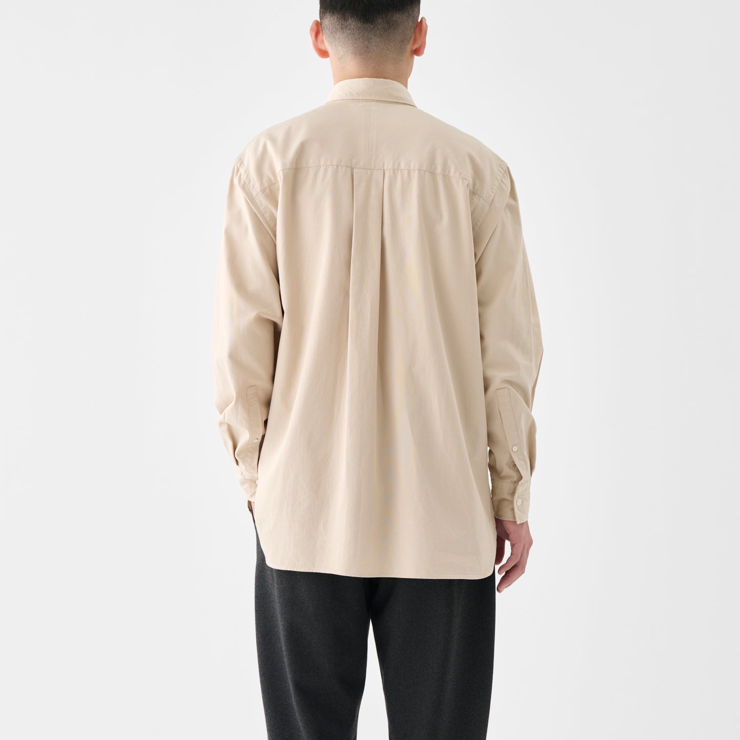 CSH-4 / American Cotton Twill / Beige / ダブルポケット シャツ