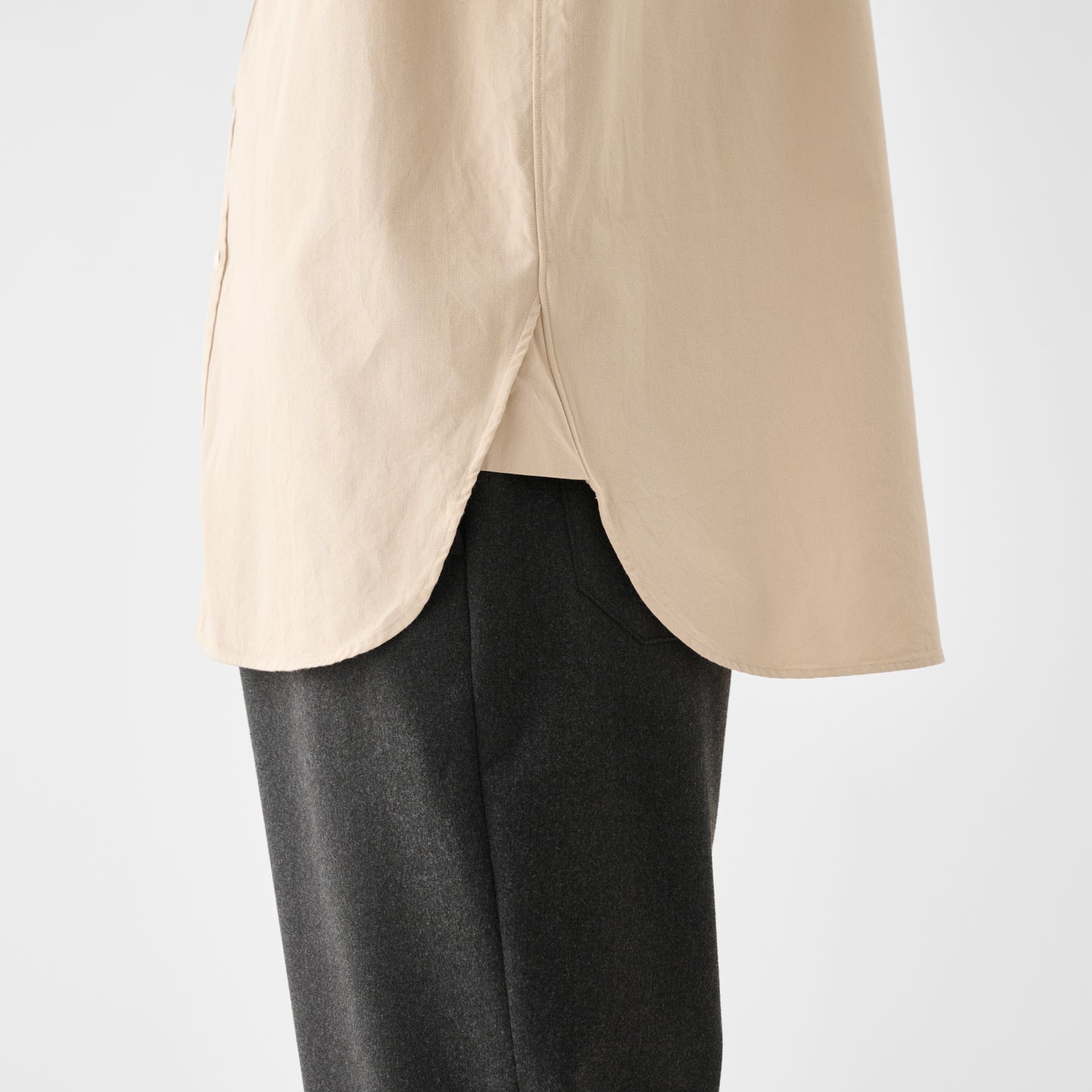 CSH-4 / American Cotton Twill / Beige / ダブルポケット シャツ