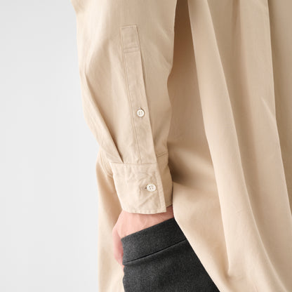 CSH-4 / American Cotton Twill / Beige / ダブルポケット シャツ