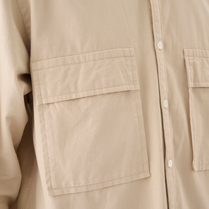 CSH-4 / American Cotton Twill / Beige / ダブルポケット シャツ