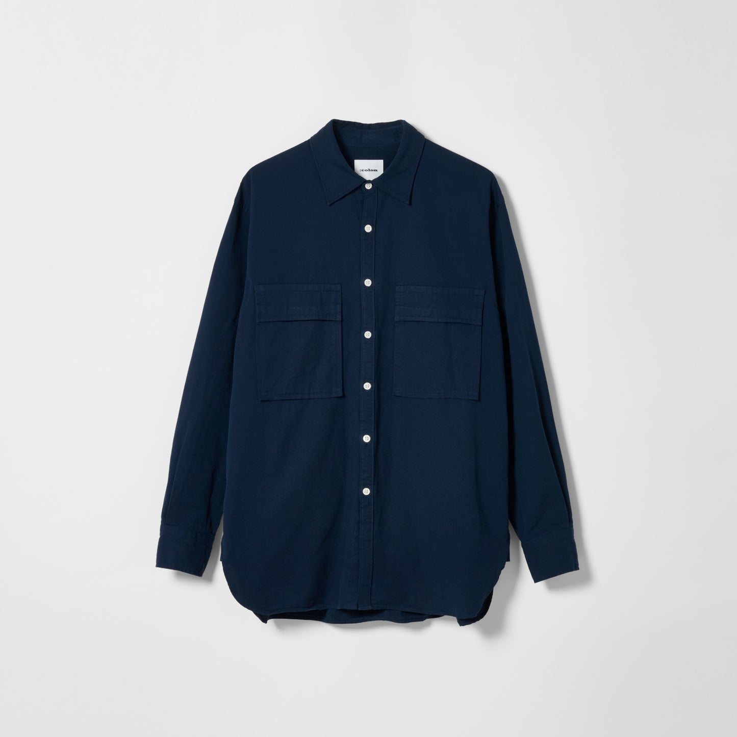 CSH-4 / American Cotton Twill / Navy / ダブルポケット シャツ