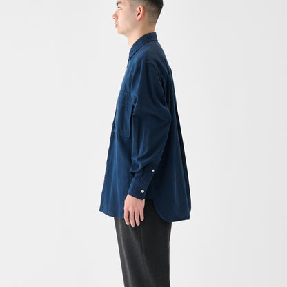 CSH-4 / American Cotton Twill / Navy / ダブルポケット シャツ