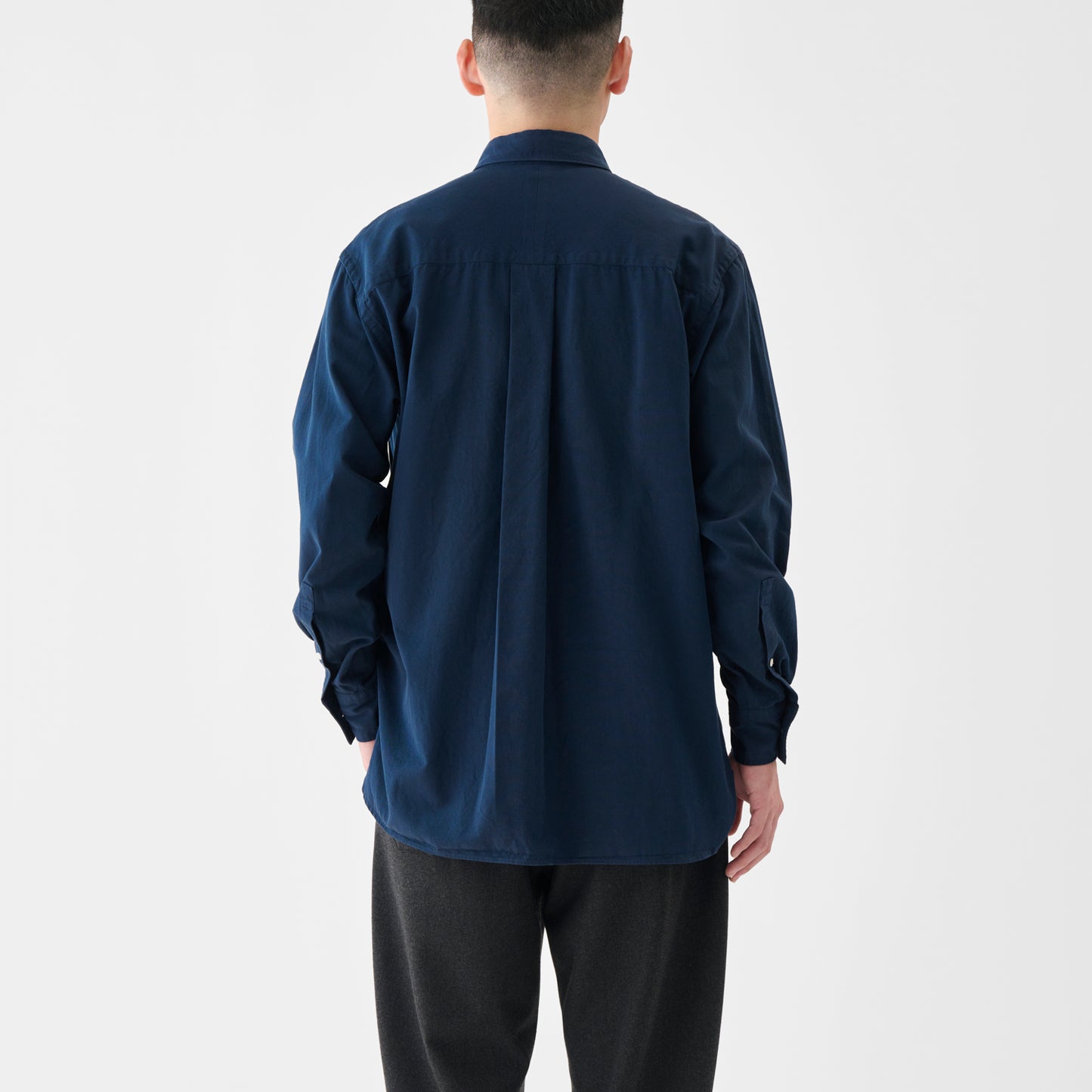 CSH-4 / American Cotton Twill / Navy / ダブルポケット シャツ