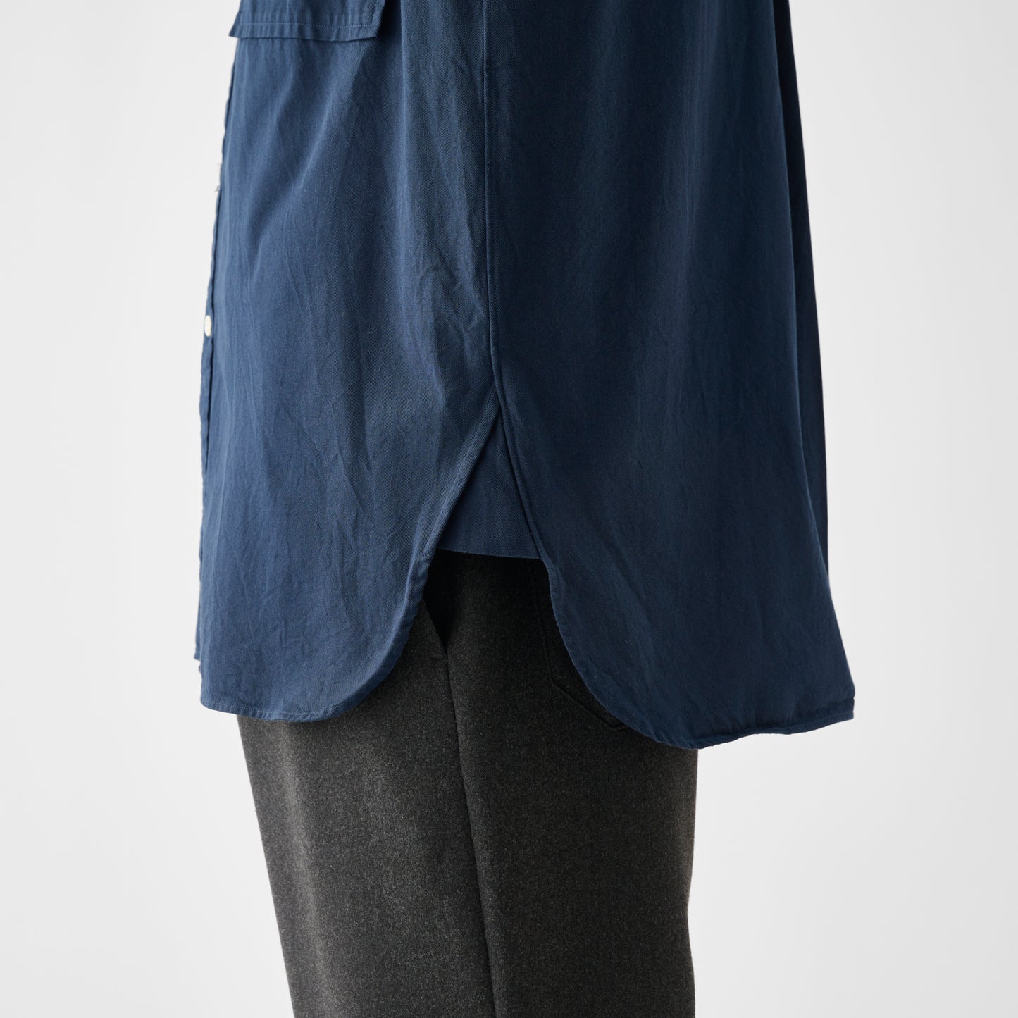 CSH-4 / American Cotton Twill / Navy / ダブルポケット シャツ