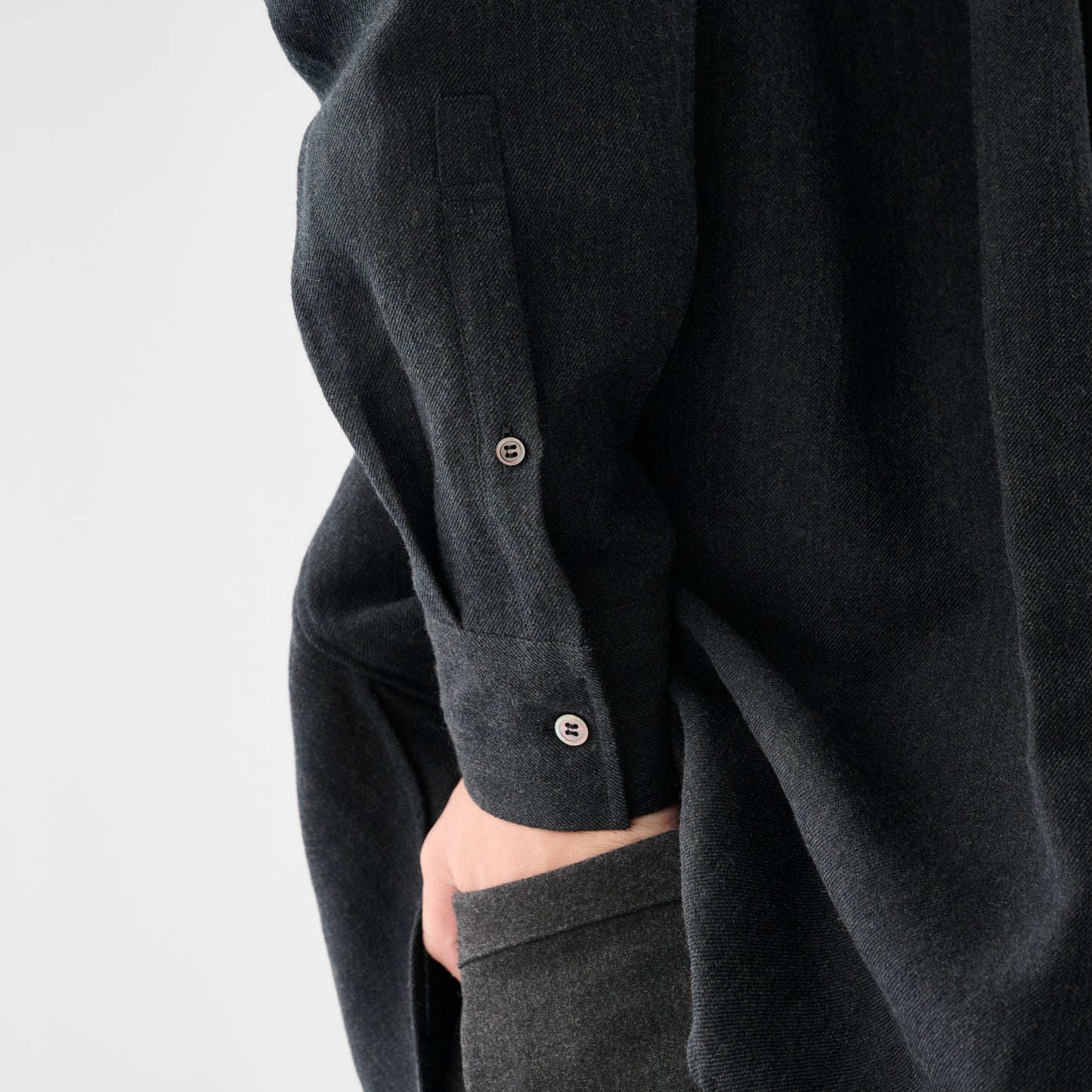 CSH-4 / WL Tumbler / D.Grey / ダブルポケット シャツ