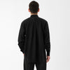 Cotton Silk Lawn Double Pocket Shirt / Black